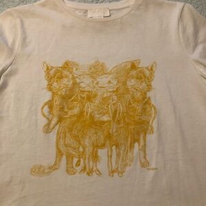 A.P.C. x Catherine Deneuve white t-shirt. Size small.